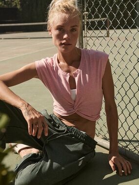 FP Movement Twist And Shout Tee Pink